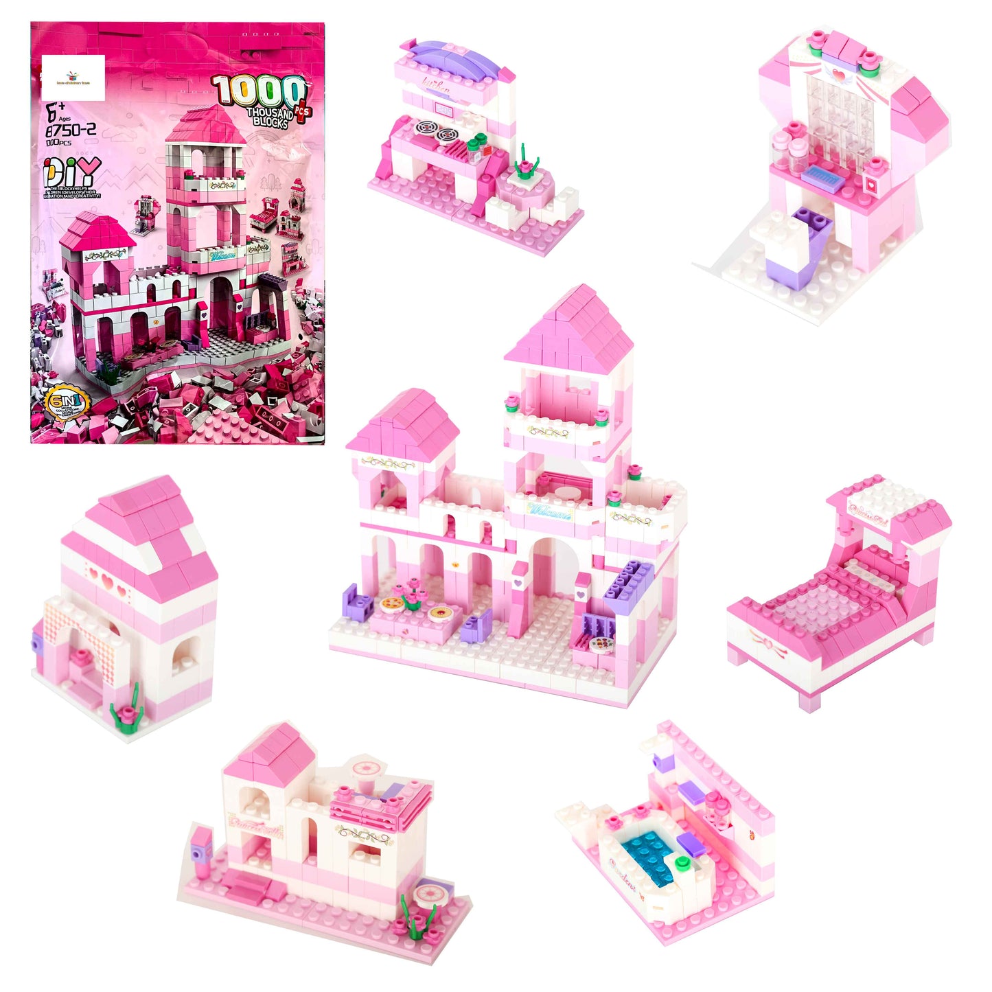 juego de construcción de juguete de bloques de construcción