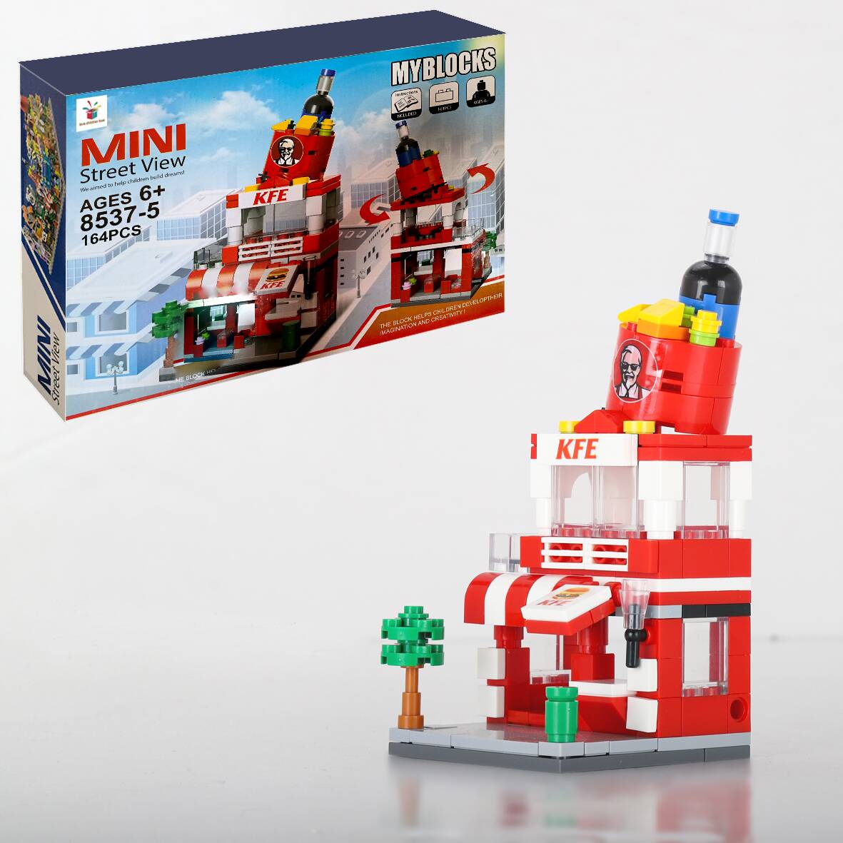 juego de construcción de juguete de bloques de construcción