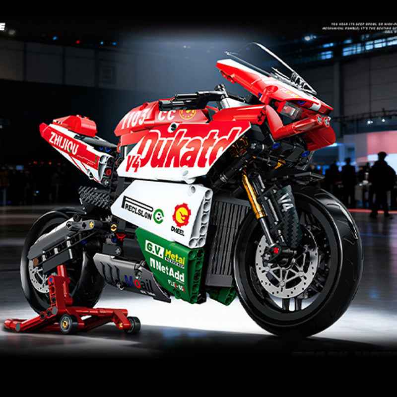Ducati V4 en Bloques de Construcción: El Set JMPD108 para Amantes de las Motos
