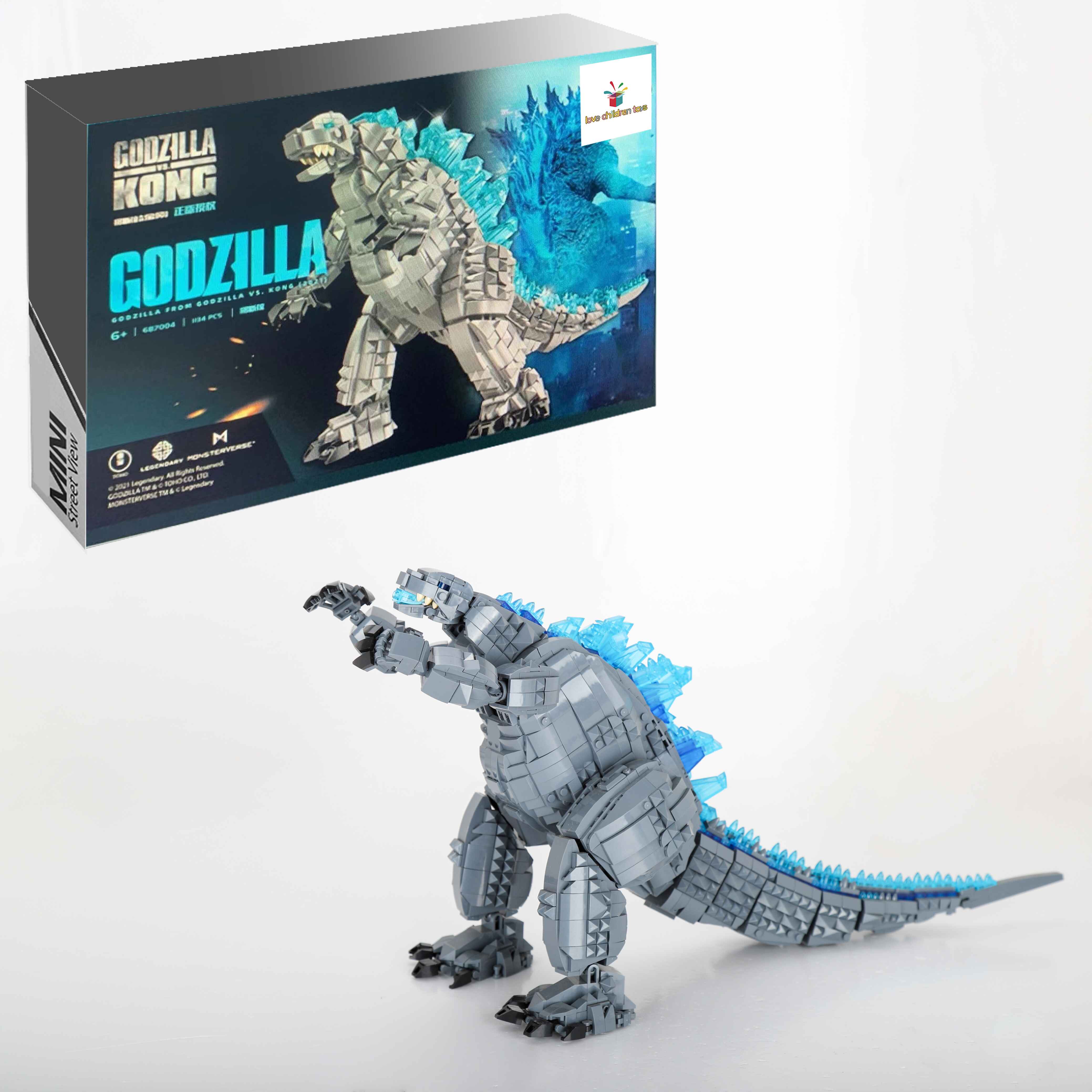 Conjunto de bloques de construcci n de Godzilla Love toys