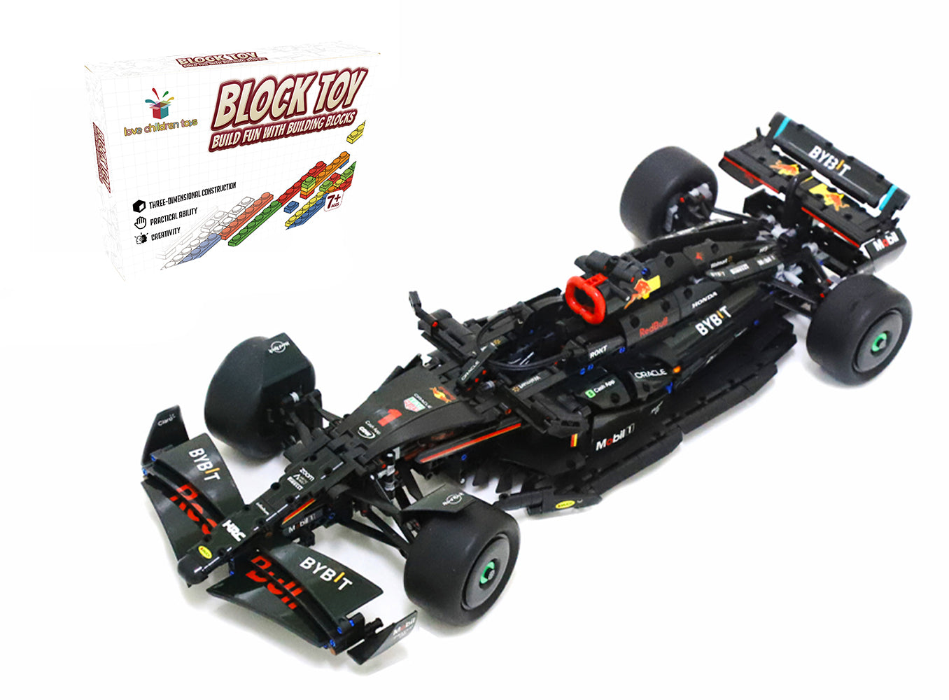 F1 Rerdbull Racing Legos Red Bull F1 RB19 Doble Pegatinas Compatible LEGO® - Red Bull + Mercedes ...