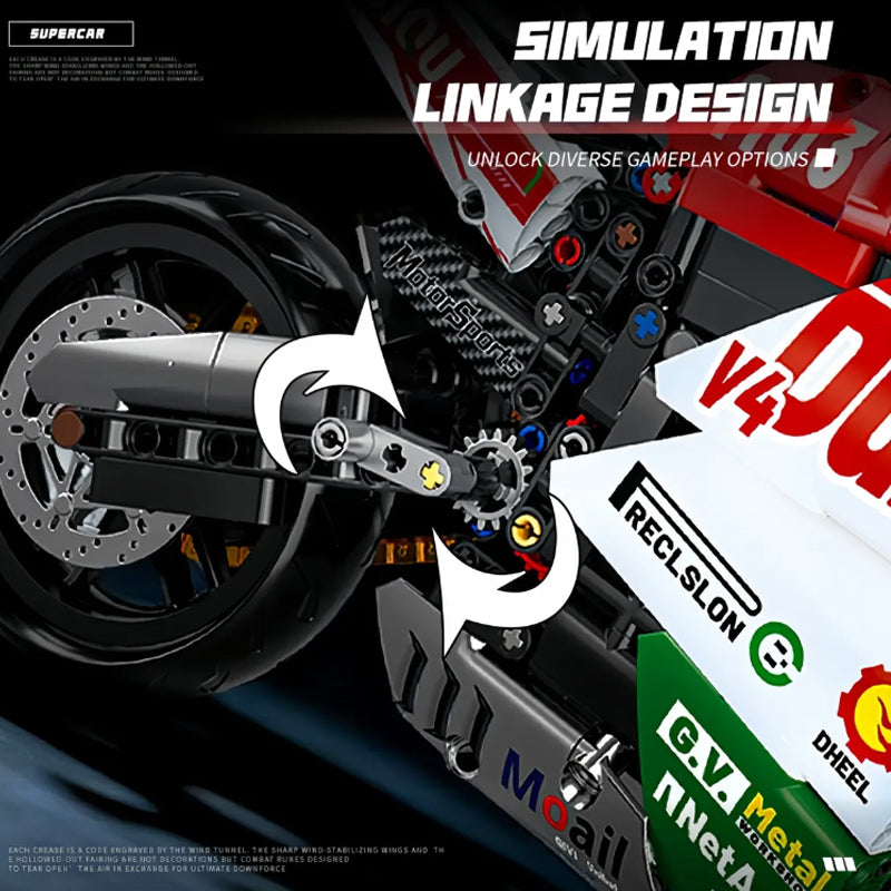 Motocicleta Ducati de LEGO，sets de LEGO，love toys