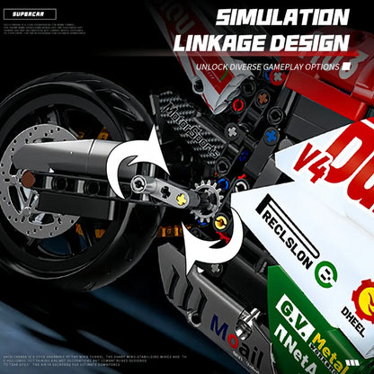 Motocicleta Ducati de LEGO，sets de LEGO，love toys