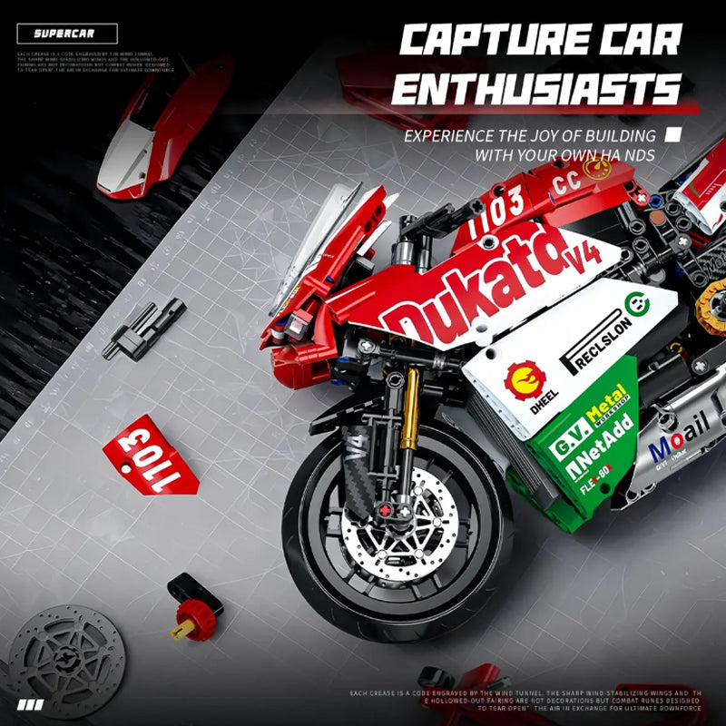 Motocicleta Ducati de LEGO，sets de LEGO，love toys