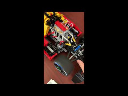 Ferrari 499P Le Mans 1:8 - Juego de construcción de ladrillos rojo carreras 3350 piezas con motor V6