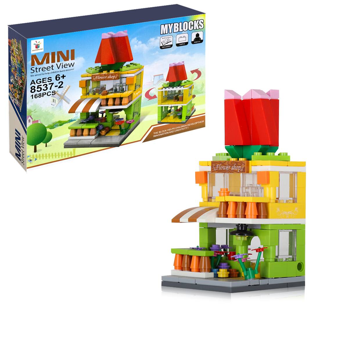 juego de construcción de juguete de bloques de construcción