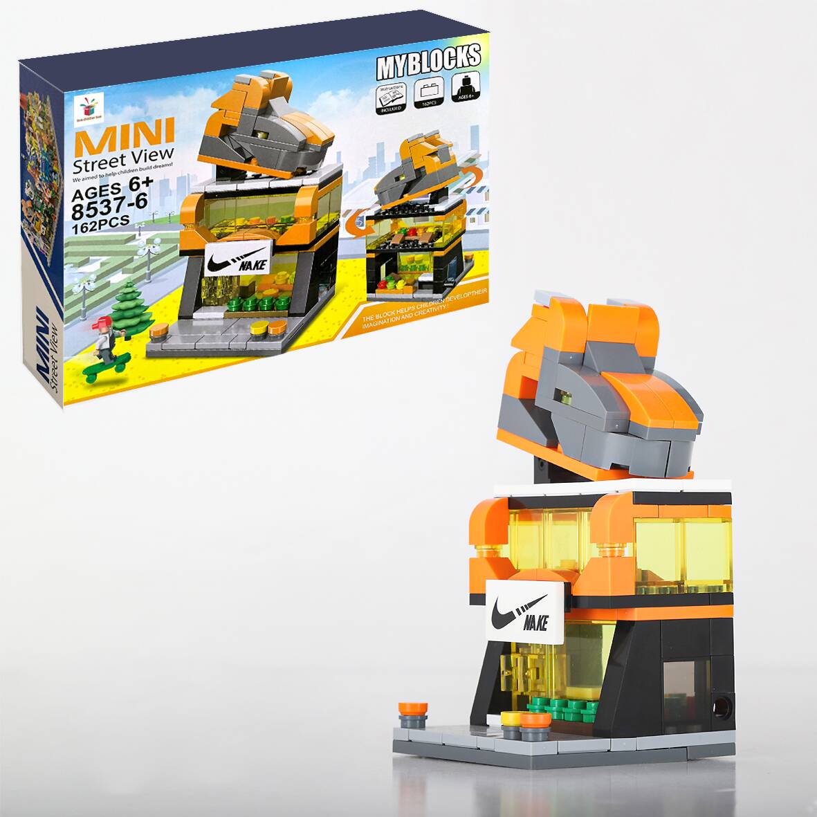 juego de construcción de juguete de bloques de construcción
