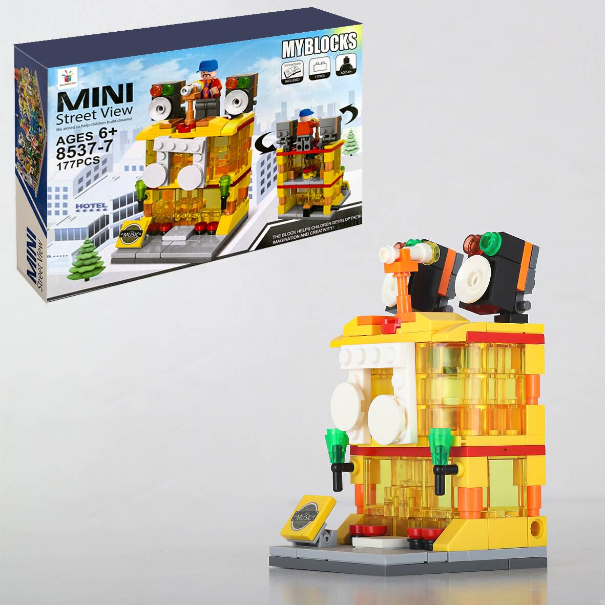 juego de construcción de juguete de bloques de construcción